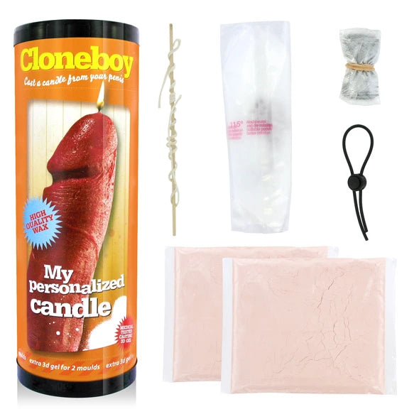 Cloneboy Candle Red - Zestaw do tworzenia świecy, czerwony, komplet