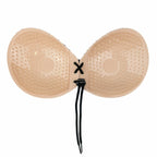 Bye Bra Round Lace-it D - Samoprzylepny biustonosz z haftem, bez ramiączek