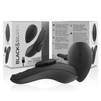 Black&Silver Panty Model - Silikonowe Majtki Wibrujące z Pilotem, Czarny