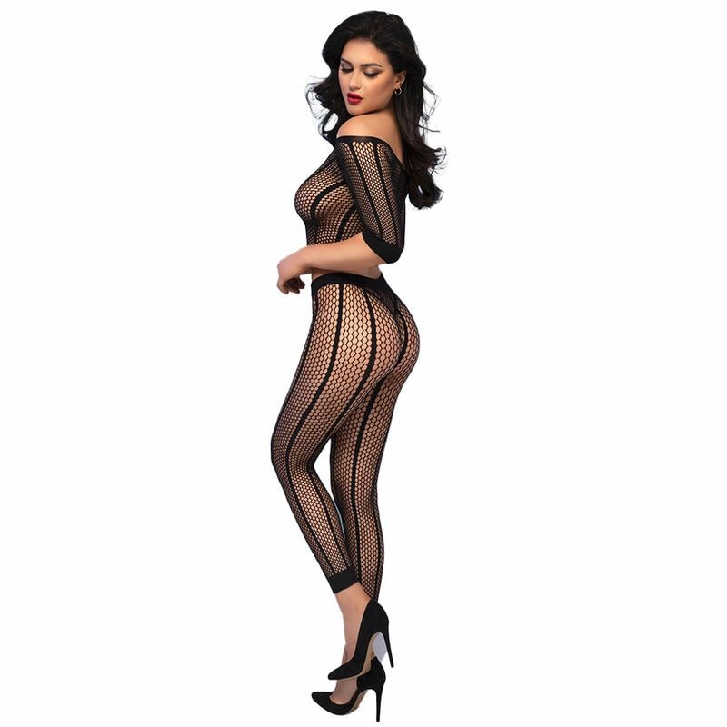 Chilirose CR 4647 Komplet Bezszwowy Top i Legginsy Czarny S/M