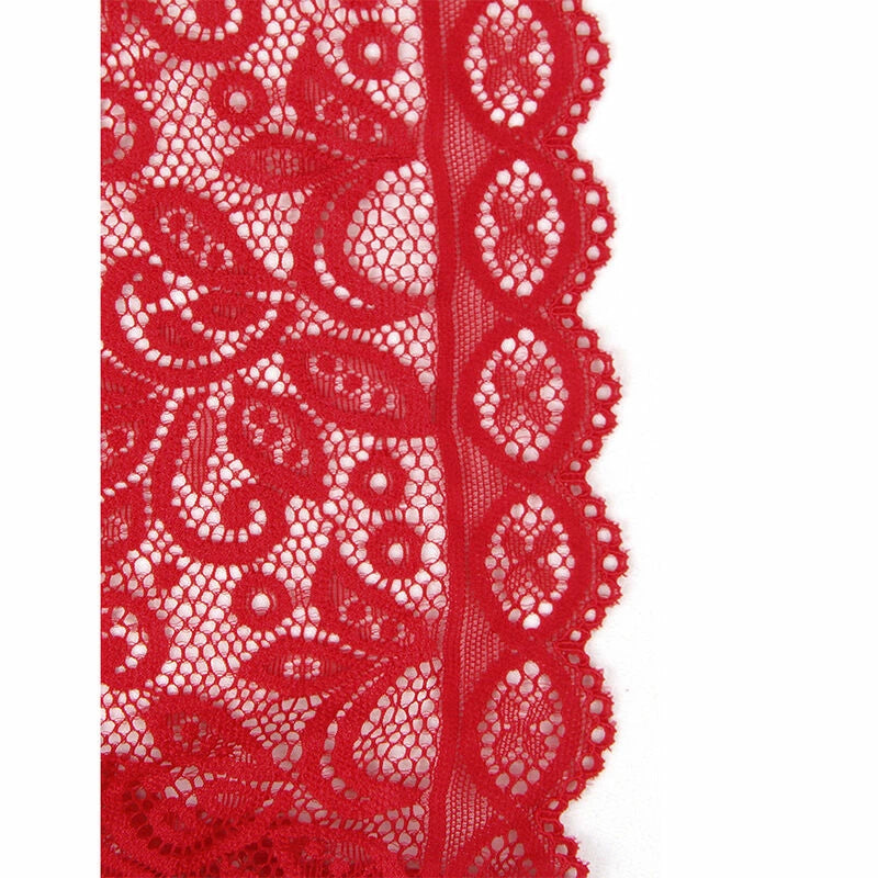 Subblime Body z otwartymi miseczkami czerwony L/XL - elegancka bielizna