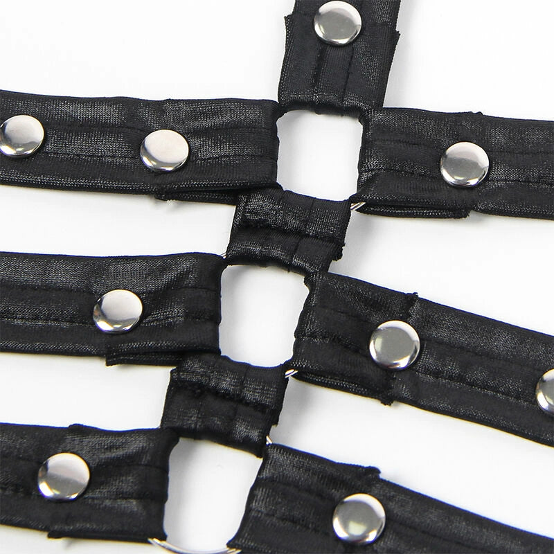 Subblime Body Bondage Skorzane Czarny L/XL Regulowane Paski
