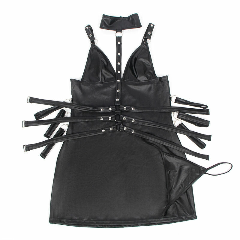 Subblime Body Bondage Skorzane Czarny L/XL Regulowane Paski