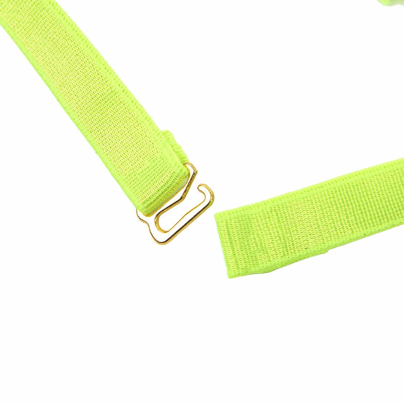 SUBBLIME 955274 Komplet bielizny z naszyjnikiem fluorescencyjny zielony S/M