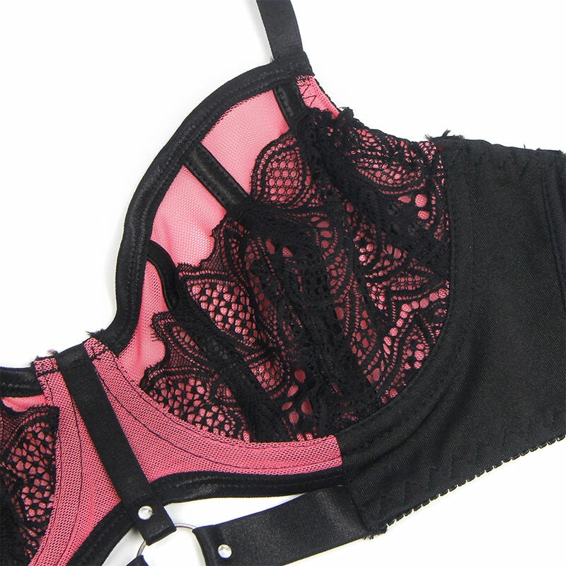 SUBBLIME 955588 Komplet Pink Skora Lakierowana Siateczka L/XL