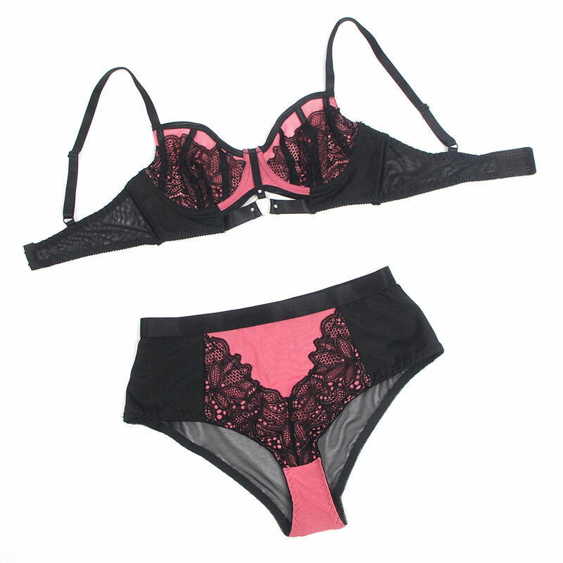 SUBBLIME 955588 Komplet Pink Skora Lakierowana Siateczka L/XL