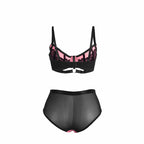 SUBBLIME 955588 Komplet Pink Skora Lakierowana Siateczka L/XL