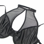 Subblime 957582 Komplet PU Skora i Siatka Czarny S/M z Pasem