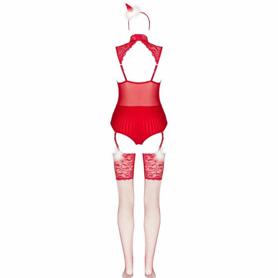 LivCo Corsetti Fashion LIMPID SNOWFLAKES komplet świąteczny S/M