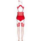LivCo Corsetti Fashion LIMPID SNOWFLAKES komplet świąteczny S/M