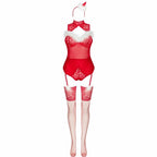 LivCo Corsetti Fashion LIMPID SNOWFLAKES komplet świąteczny S/M