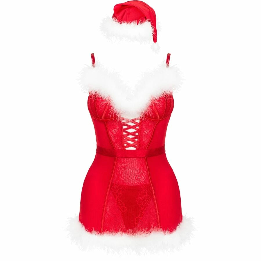 Livco Corsetti Agathe komplet świąteczny L/XL: koszulka, stringi, czapka
