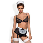 Obsessive Maidme Set S/M - komplet przebranie pokojowki, 5 elementow