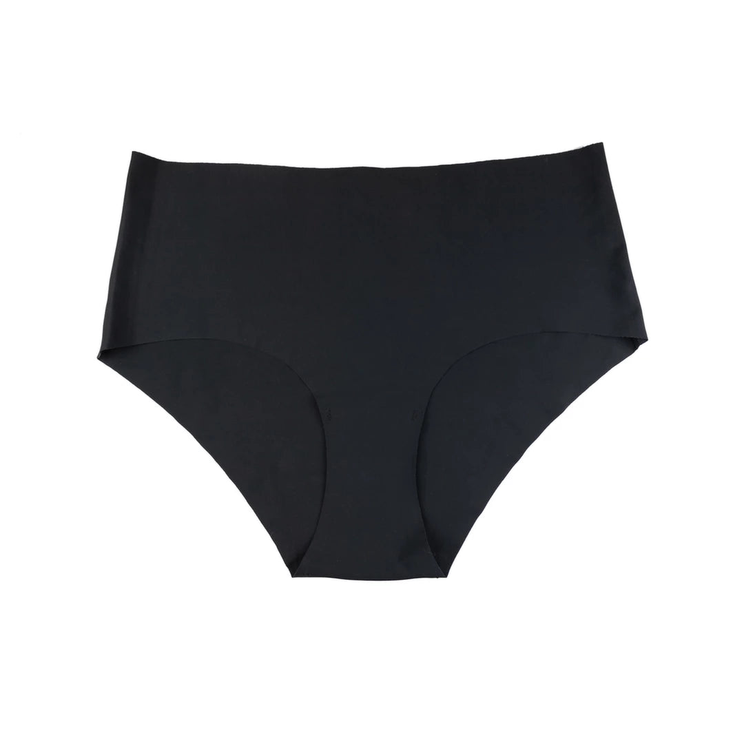 Bye Bra Invisible High Brief Nude + Black XXL - Bezszwowe majtki 2-pak