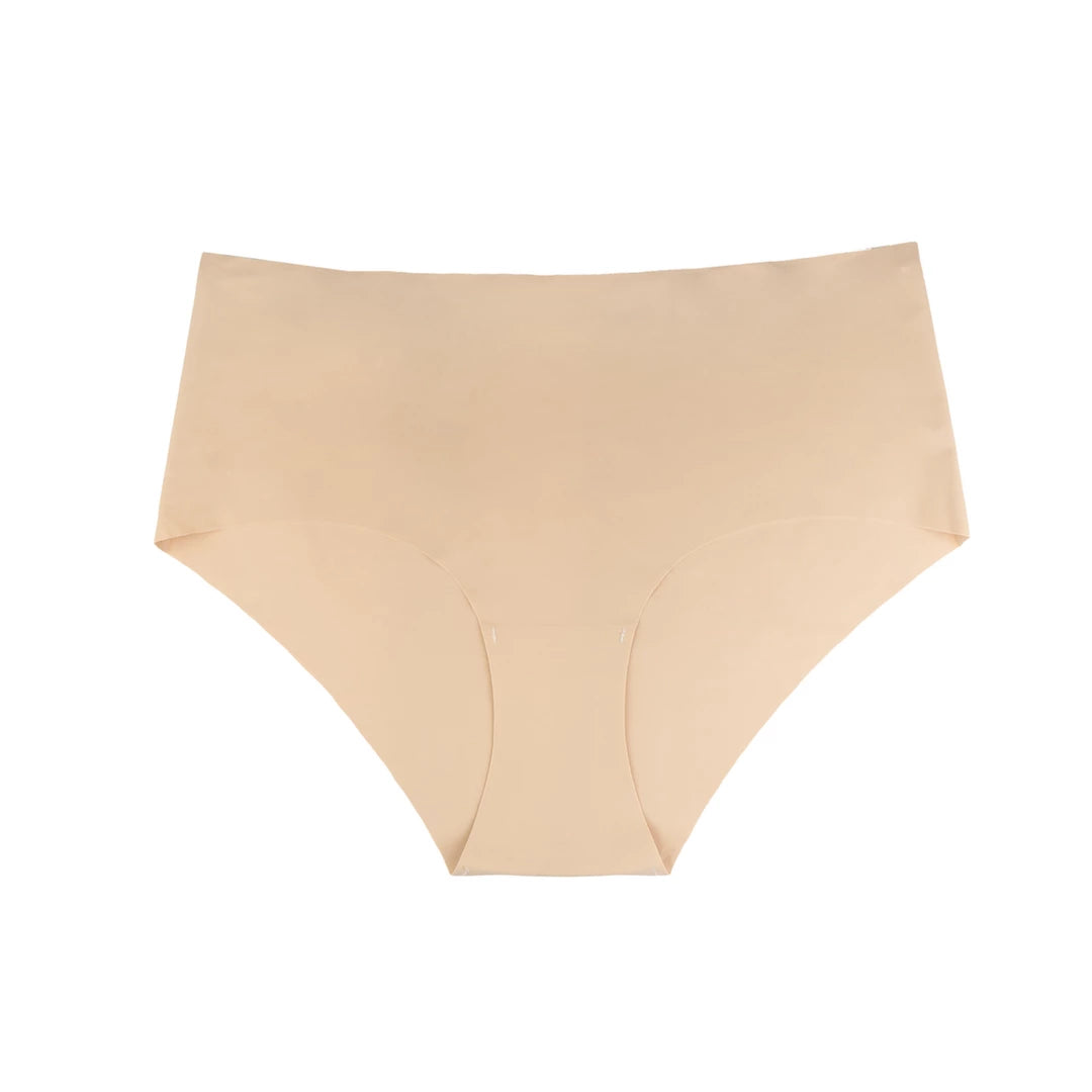 Bye Bra Invisible High Brief Nude + Black XXL - Bezszwowe majtki 2-pak