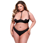 Baci Queen 2-częściowy komplet biustonosz i stringi czarny XL/XXL
