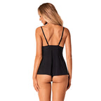 Obsessive Bella Rou komplet z haftem kwiatowym top i figi M/L