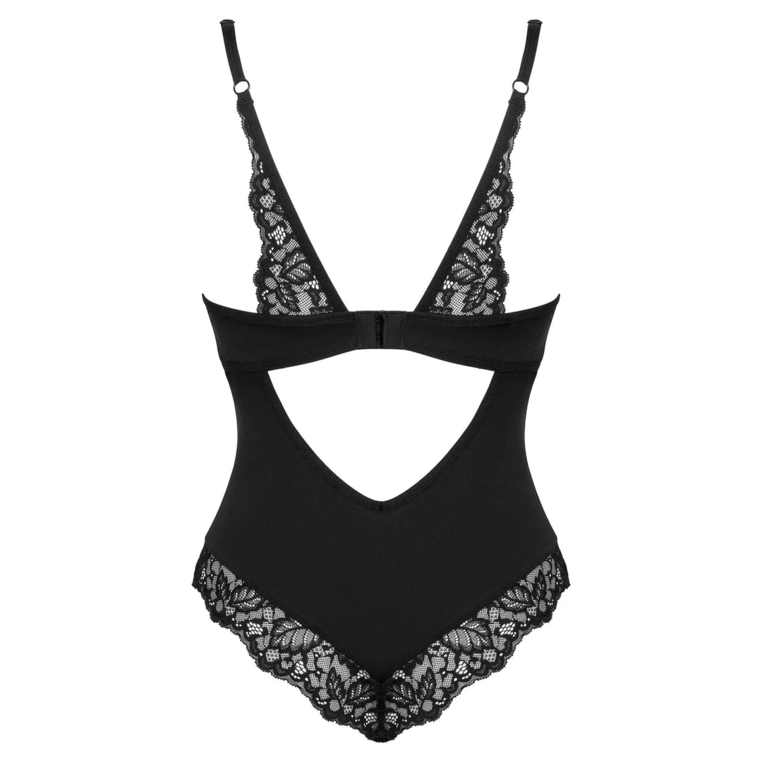 Obsessive Bellastia Body czarne XS/S - regulowane, z koronką