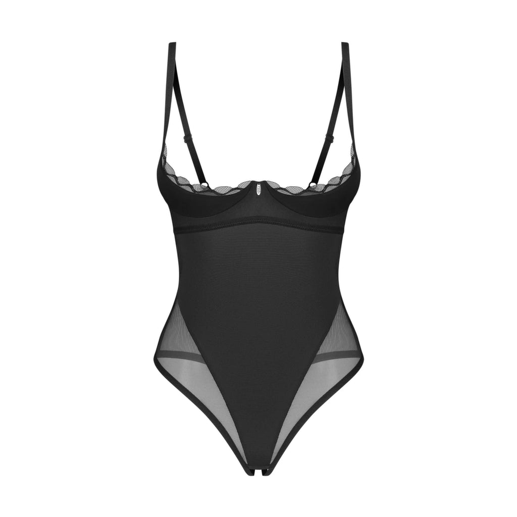 Obsessive Stelisa Body z odkrytymi plecami, czarne S/M
