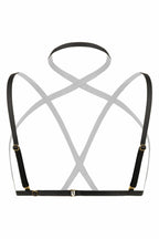 Strappy Fia Harness Bralette czarny - regulowany biustonosz z paskow
