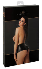 Noir Orgia Mysteria majtki wysokie czarne XL powerwet look