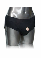 CalExotics Packer Gear Brief Harness czarne majtki z systemem mocowania L/XL