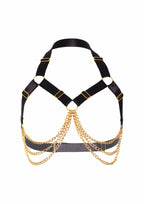 Luxury Chain Bra złoty biustonosz łańcuszkowy ozdobny uniwersalny