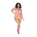 Mapele Floral Ombre Bodystocking Queen Size Sunset kolorowy wzor