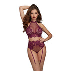 Dreamgirl komplet topu i rajstop do pasa, rozmiar XL, czarny