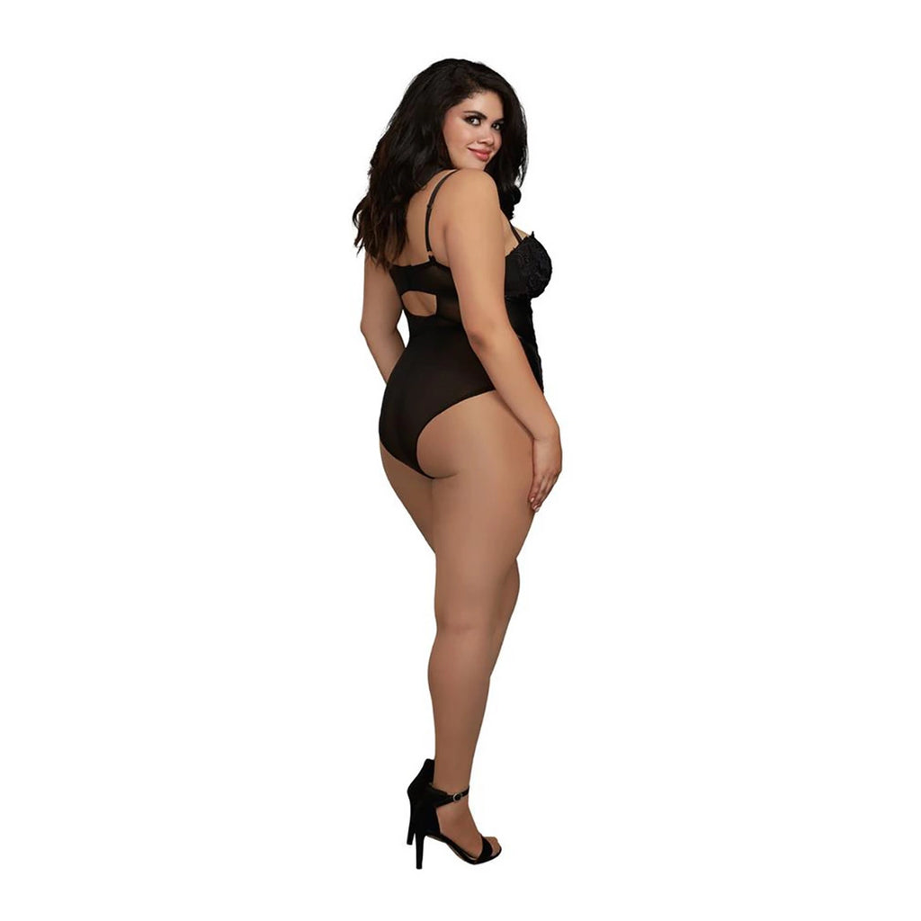 Dreamgirl Body NH 3XL - Elegancki Model Plus Size Czarny