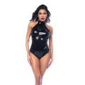 Noir Handmade Body XL Model Halter z Wiązaniem, Czarny Połysk