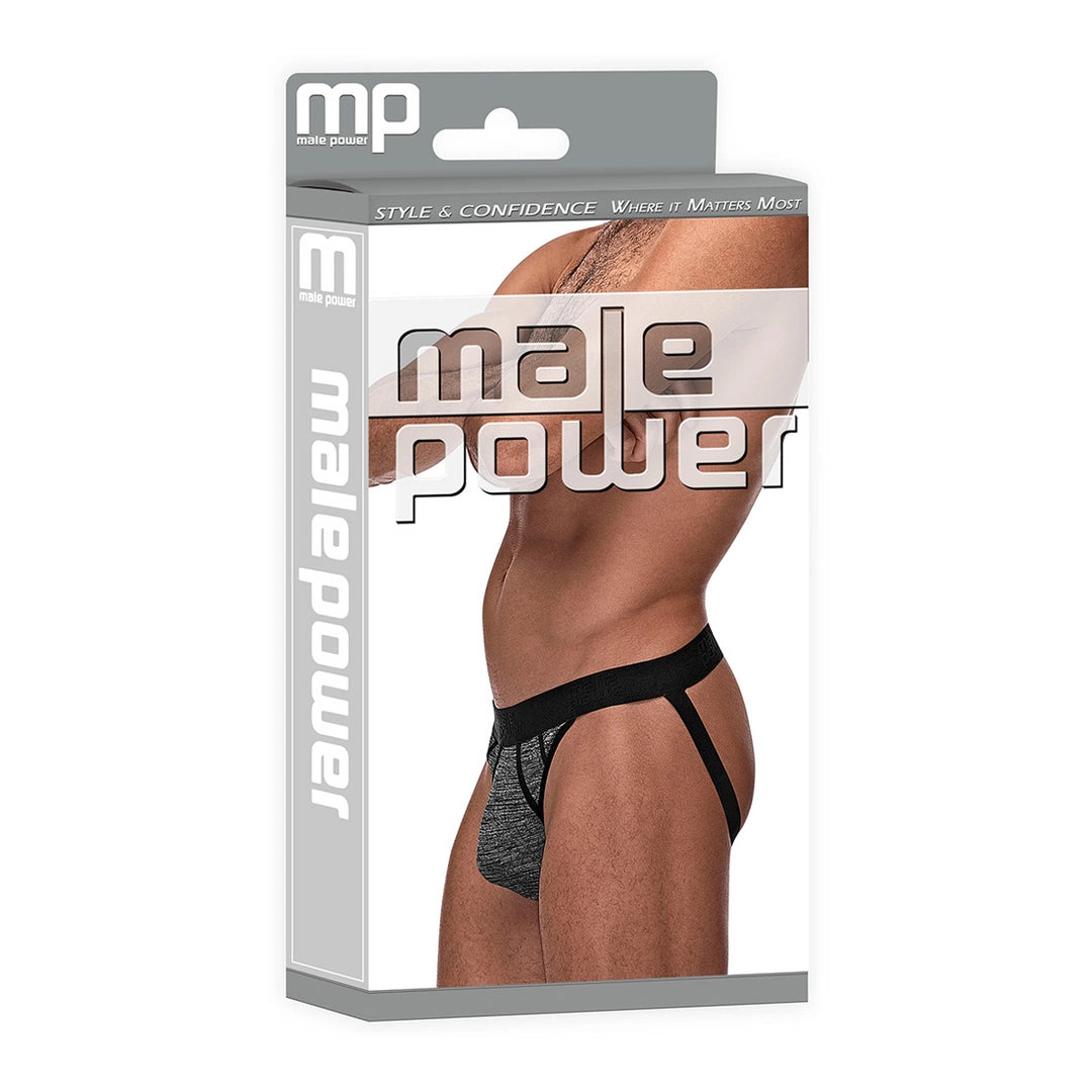 Male Power Sportowe majtki paskowe S/M dwukolorowe przewiewne