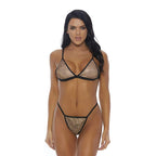 Forplay Sea Gold S - komplet bikini z kryształkami, złoty, rozmiar S