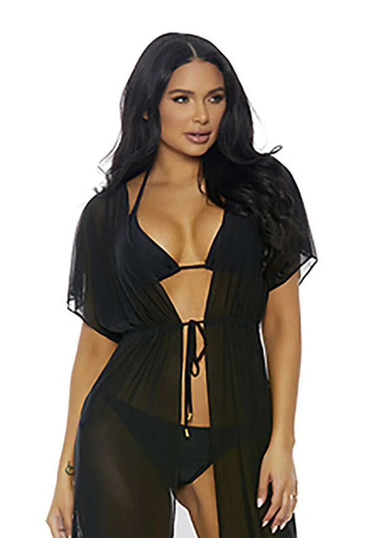 Forplay Tolu M Stroj kąpielowy bikini z kimono, czarny