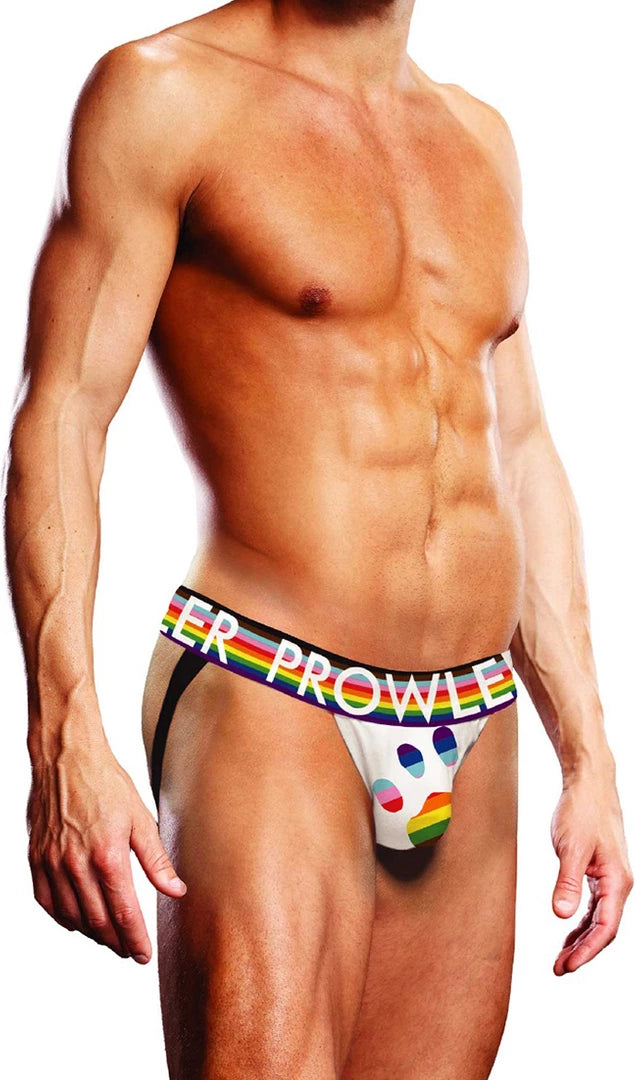 Prowler Paw Jock M - Majtki na paskach z otwartym tyłem, czarne