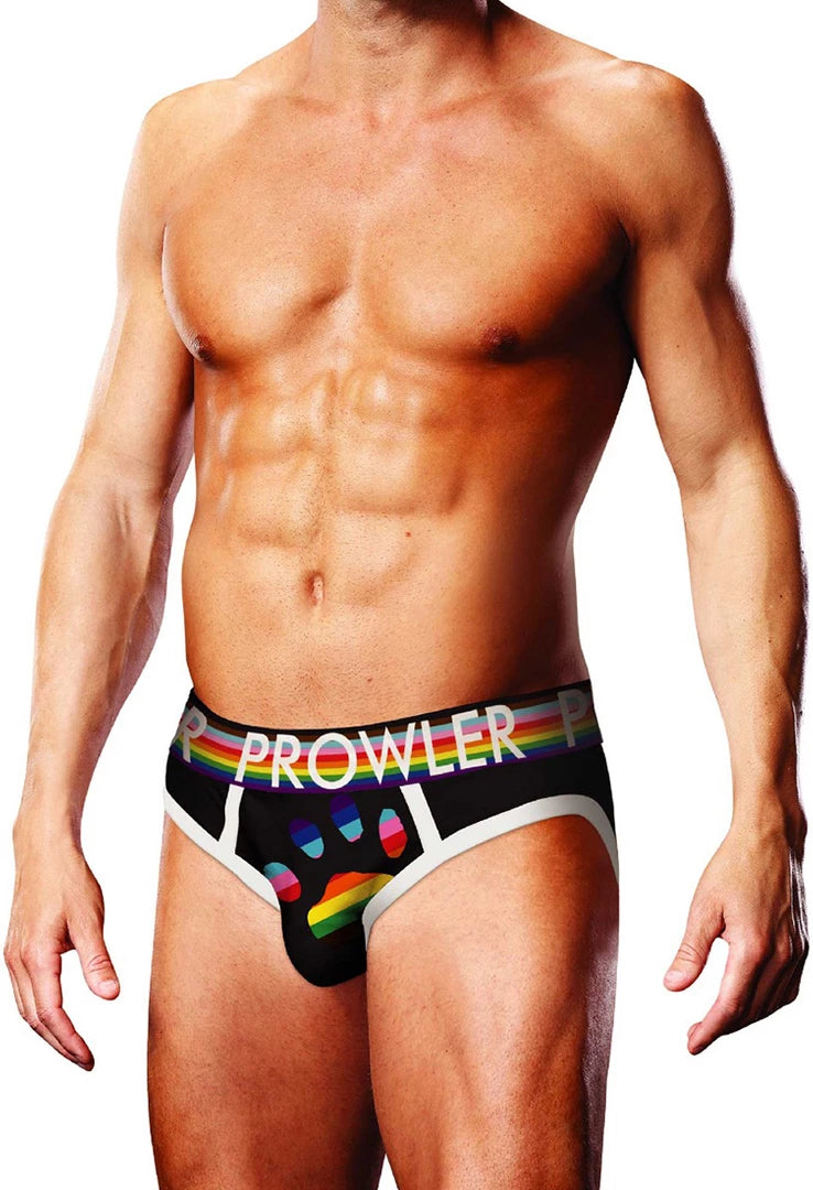 Prowler Majtki Figi Paw XS Czarny z Logo Pride Progress