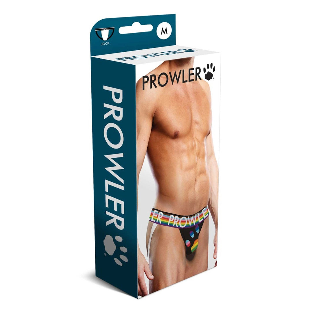 Prowler Majtki męskie Jockstrap Progress Pride czarne M