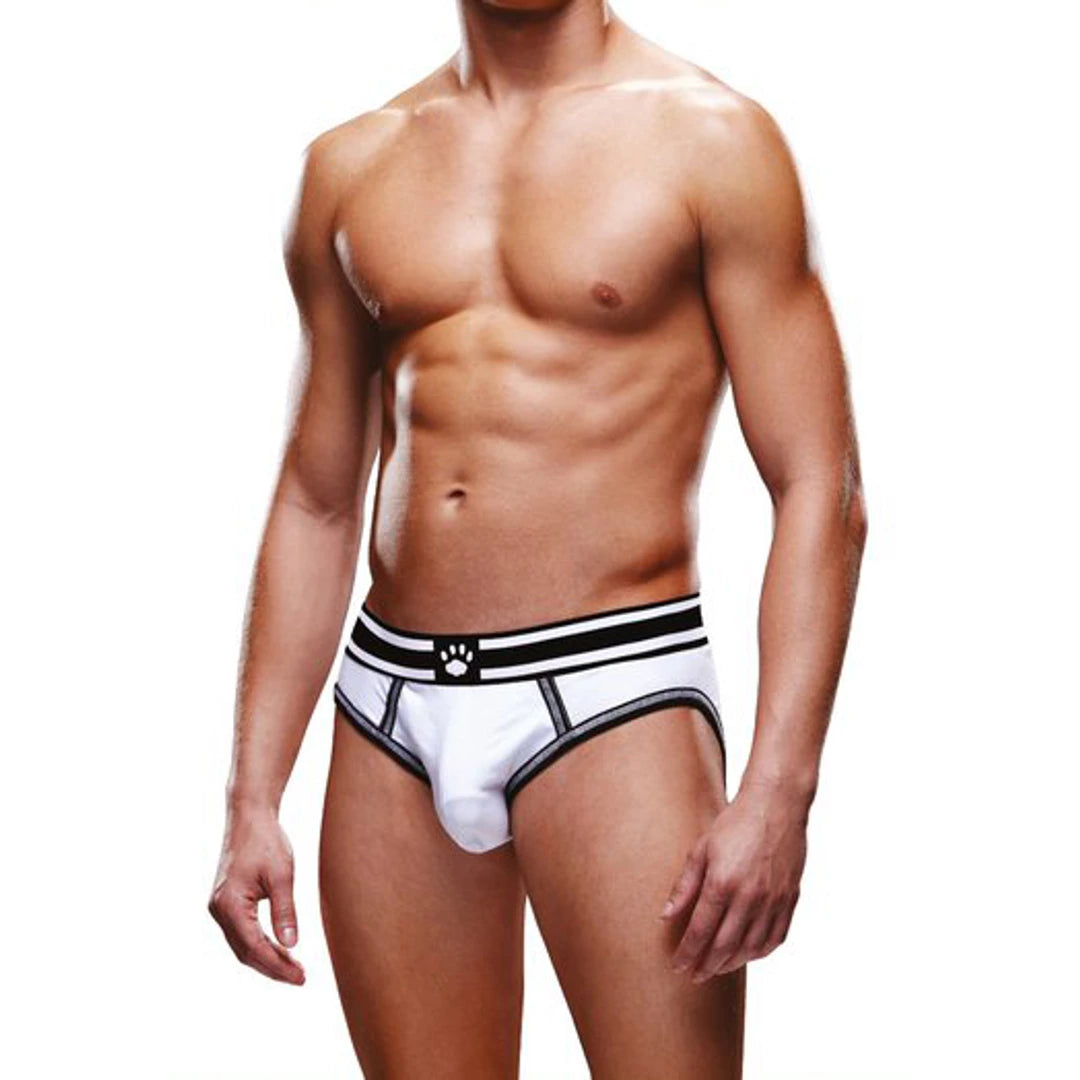 Prowler Pasek Majtki Open Back XL czarno-białe logo