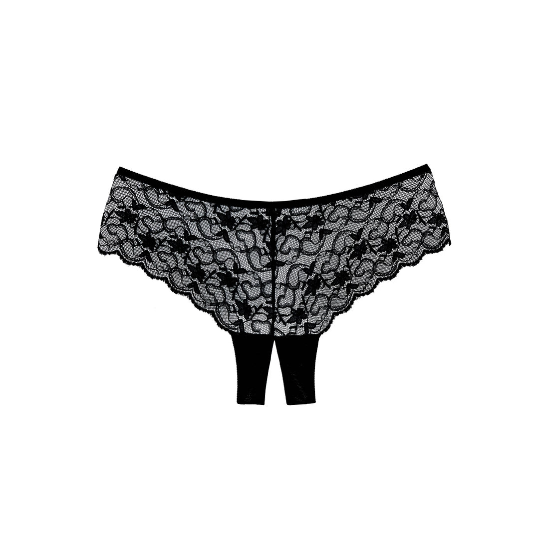 Leg Avenue Sweetheart Allure majtki z koronką i otwartym krojem