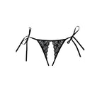 Obsessive Lolita Allure koronkowe majtki z siateczką brazyliany czarne