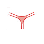 Allure Sweet Honey - koronkowe majtki z ozdobnym wycięciem, czarne