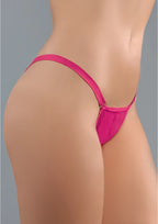 Allure Majtki Wetlook Czarny Nowoczesny Design Stringi
