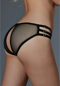 Obsessive Tease Me Allure eleganckie majtki z regulacją, czarne