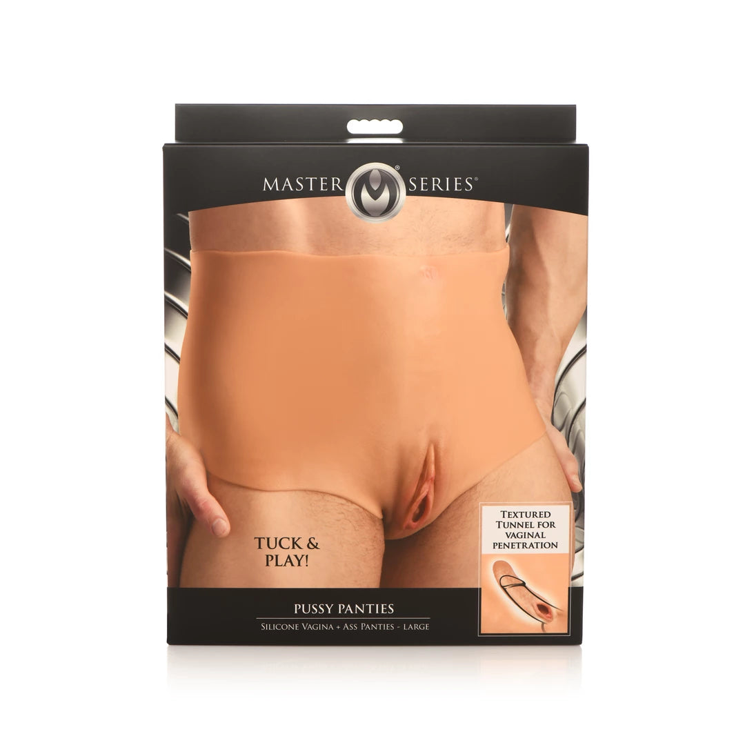 XR Brands silikonowe majtki model L z otworami, elastyczne
