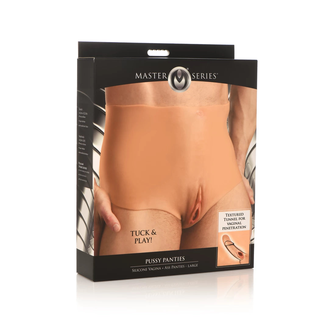 XR Brands silikonowe majtki model L z otworami, elastyczne