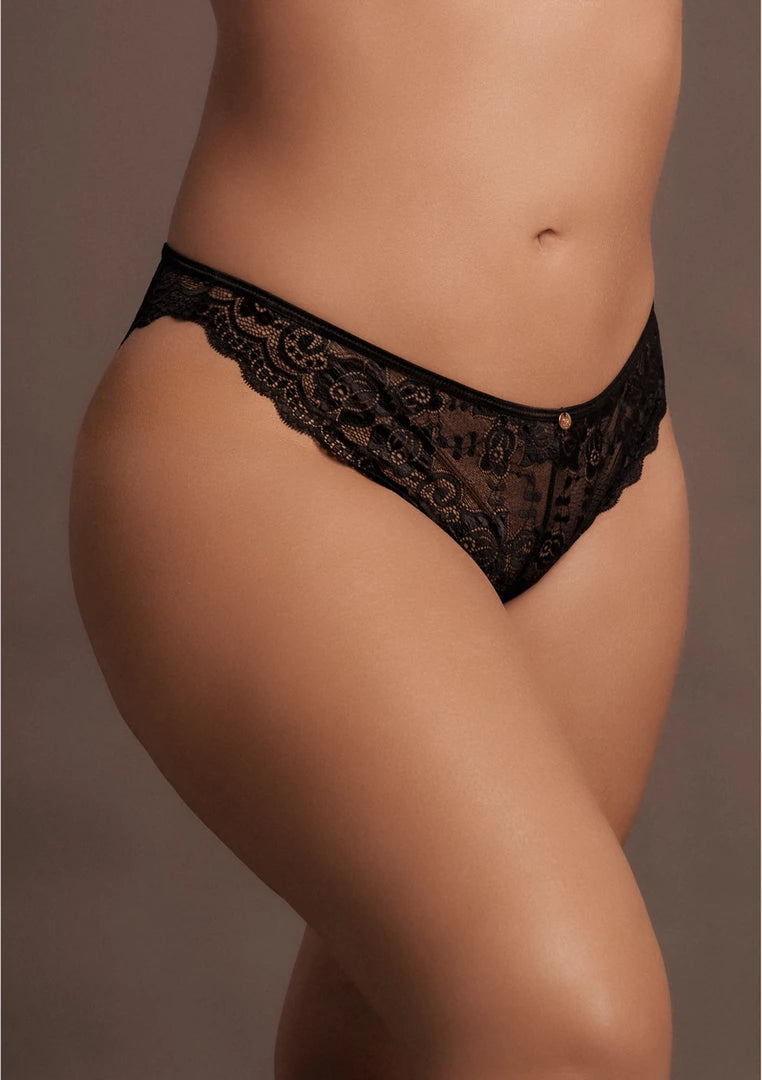 Le Desir Claire Plus Size - koronkowe majtki damskie, rozmiar XL/XXL