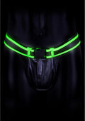 Ouch! Glow in the Dark - majtki z klamrą L/XL, świecące, regulowane